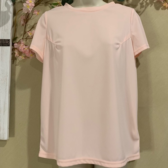 Jones New York | Pretty pink shirt with pleated back | Sz S - Picture 3 of 8